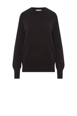 Czekoladowy sweter z kaszmirem i wełną merino