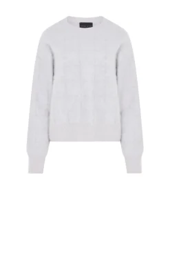 Kaszmirowy sweter w kratę